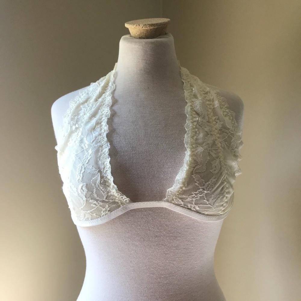 Cream Strappy Bralette